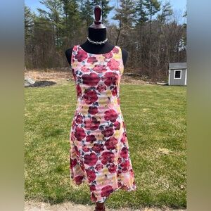 Weston floral/striped dress, medium